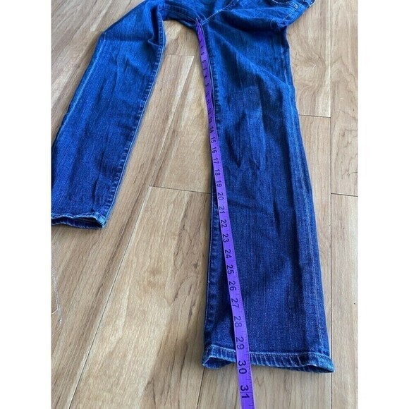 Citizens of Humanity Jeans Women's 25 Blue Cara High Rise Cigarette Ankle Dark - Picture 5 of 9